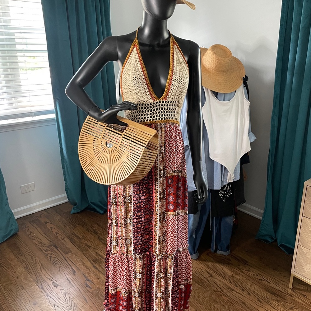 Halter boho Sundress